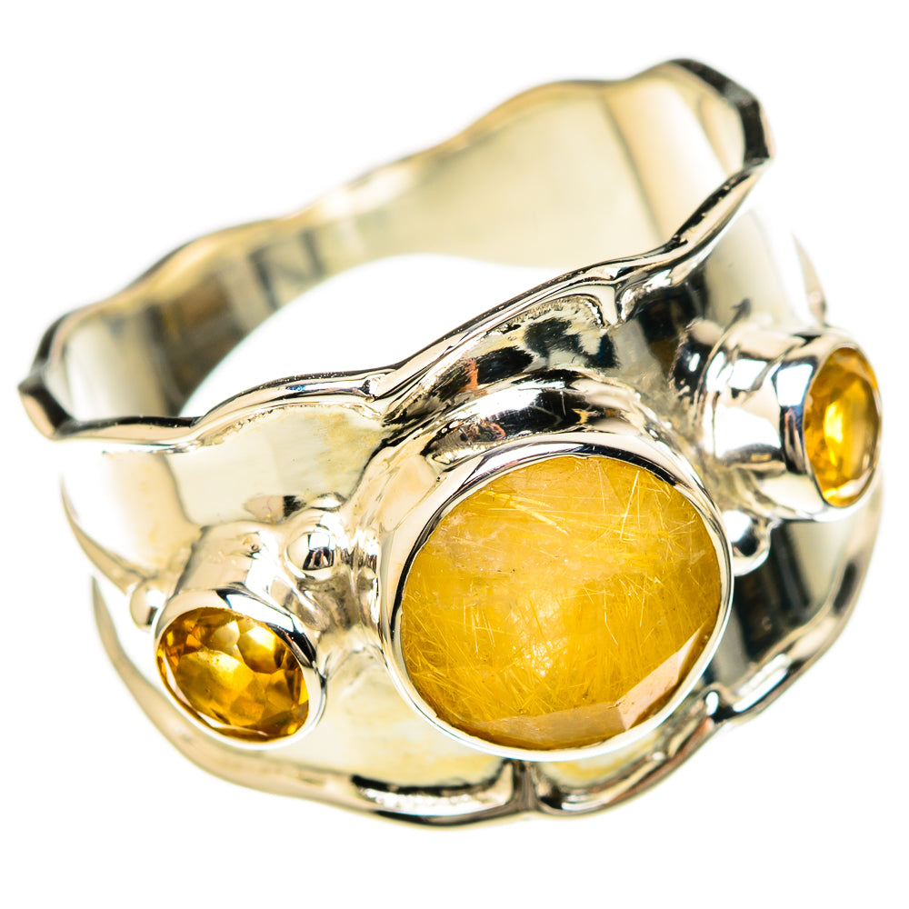 Rutilated Quartz Rings handcrafted by Ana Silver Co - RING129192 - Photo 2