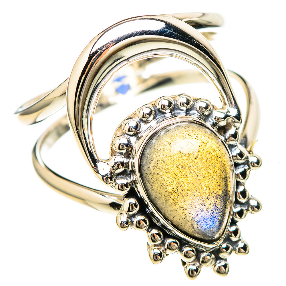 Labradorite Rings handcrafted by Ana Silver Co - RING129199 - Photo 2