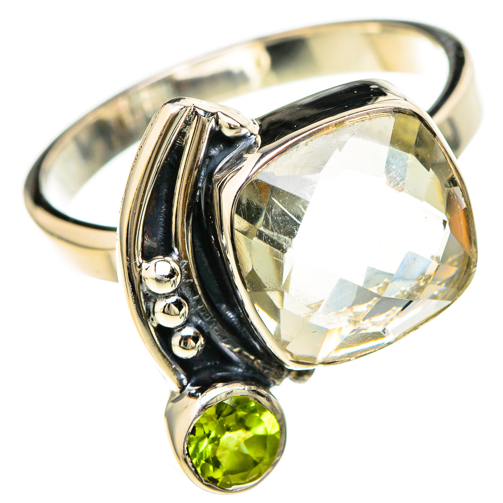 Green Amethyst Rings handcrafted by Ana Silver Co - RING129201 - Photo 2