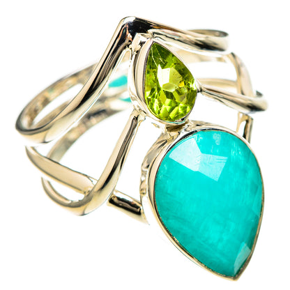 Amazonite Rings handcrafted by Ana Silver Co - RING129202 - Photo 2