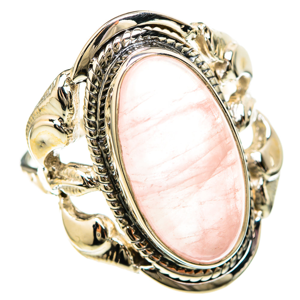 Rose Quartz Rings handcrafted by Ana Silver Co - RING129205 - Photo 2