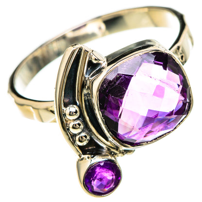 Amethyst Rings handcrafted by Ana Silver Co - RING129207 - Photo 2