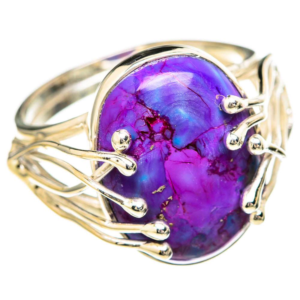 Purple Copper Composite Turquoise Rings handcrafted by Ana Silver Co - RING129208 - Photo 2