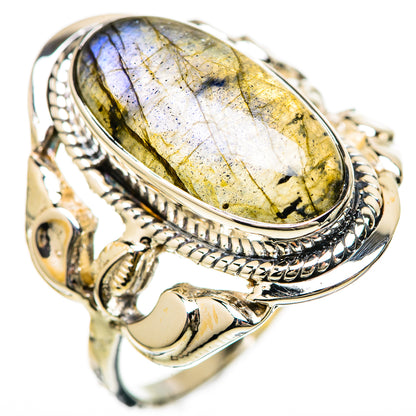 Labradorite Rings handcrafted by Ana Silver Co - RING129217 - Photo 2