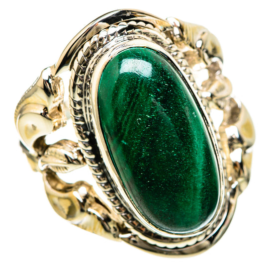 Malachite Rings handcrafted by Ana Silver Co - RING129218 - Photo 2