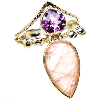 Rose Quartz Rings handcrafted by Ana Silver Co - RING129221 - Photo 2