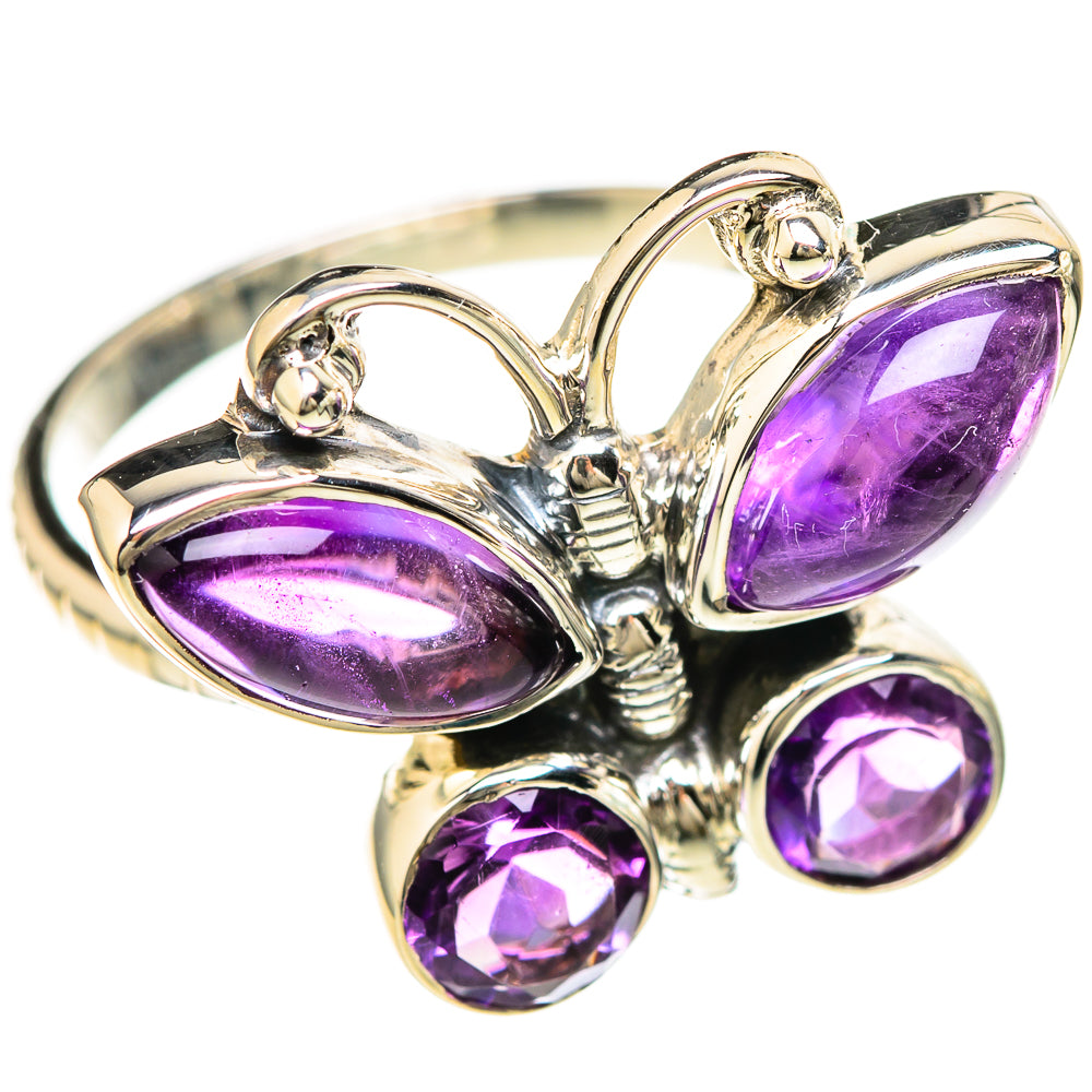 Amethyst Rings handcrafted by Ana Silver Co - RING129224 - Photo 2