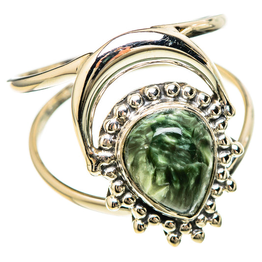 Seraphinite Rings handcrafted by Ana Silver Co - RING129231 - Photo 2