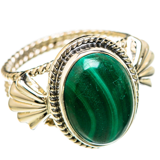 Malachite Rings handcrafted by Ana Silver Co - RING129232 - Photo 2