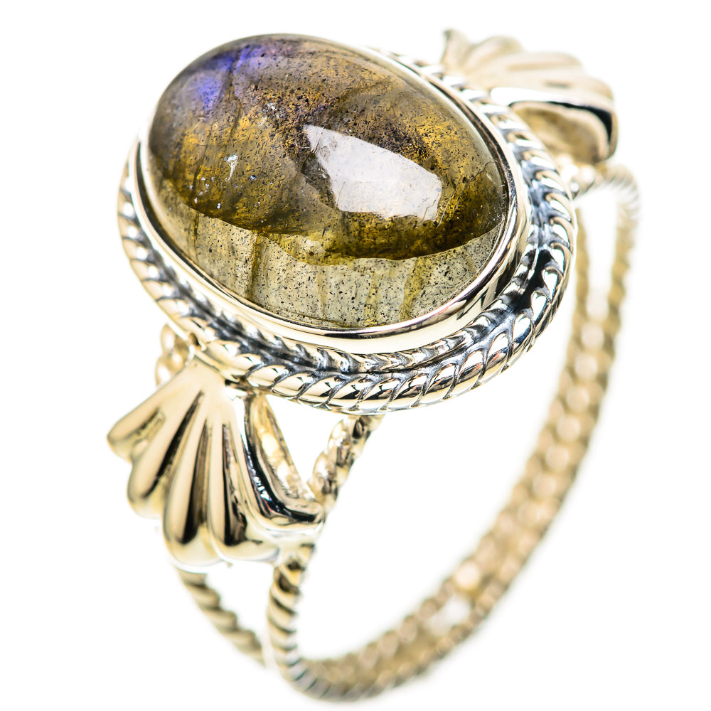 Labradorite Rings handcrafted by Ana Silver Co - RING129240 - Photo 2