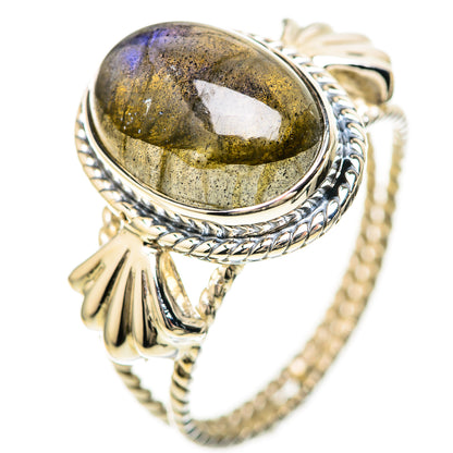Labradorite Rings handcrafted by Ana Silver Co - RING129240 - Photo 2