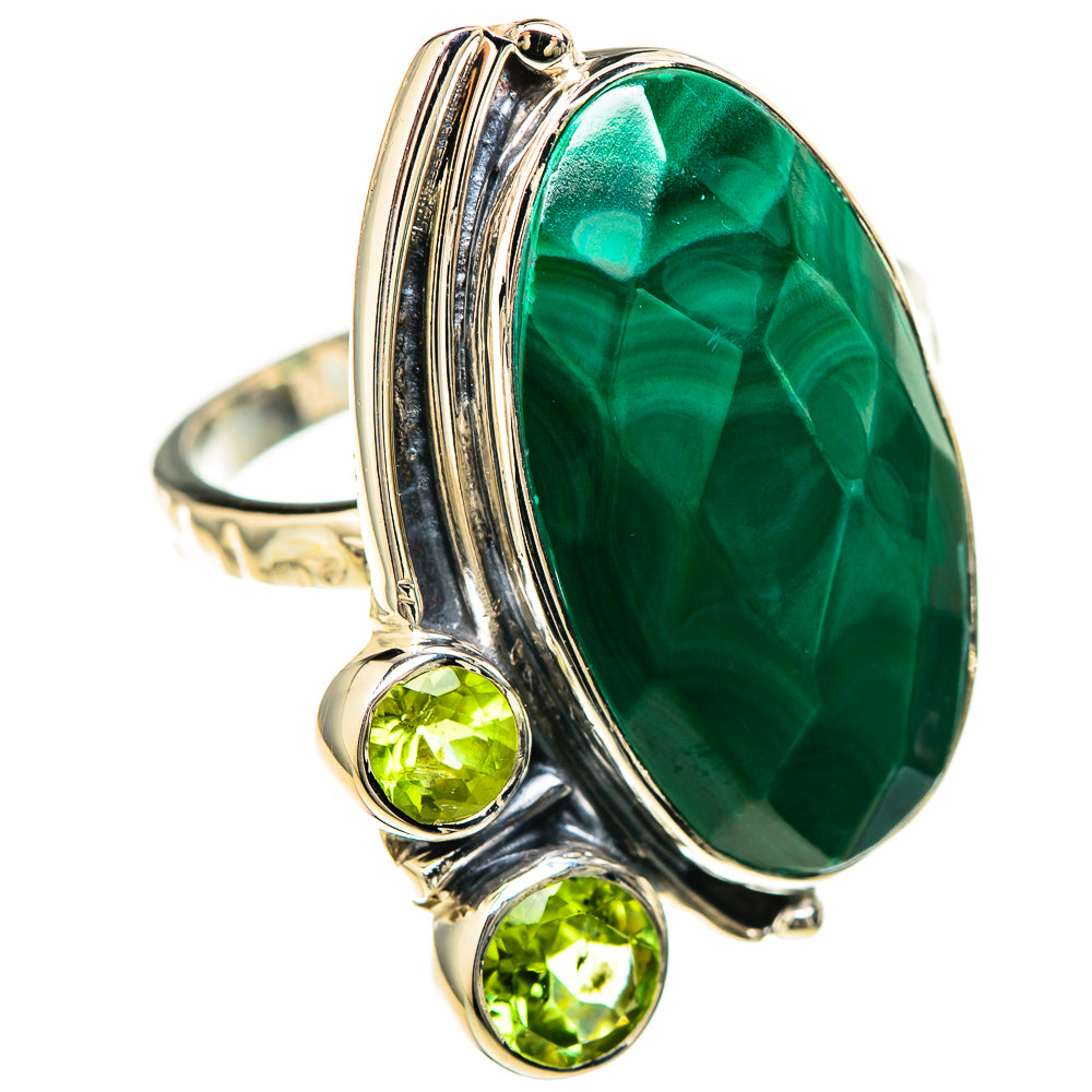 Malachite Rings handcrafted by Ana Silver Co - RING129243 - Photo 2