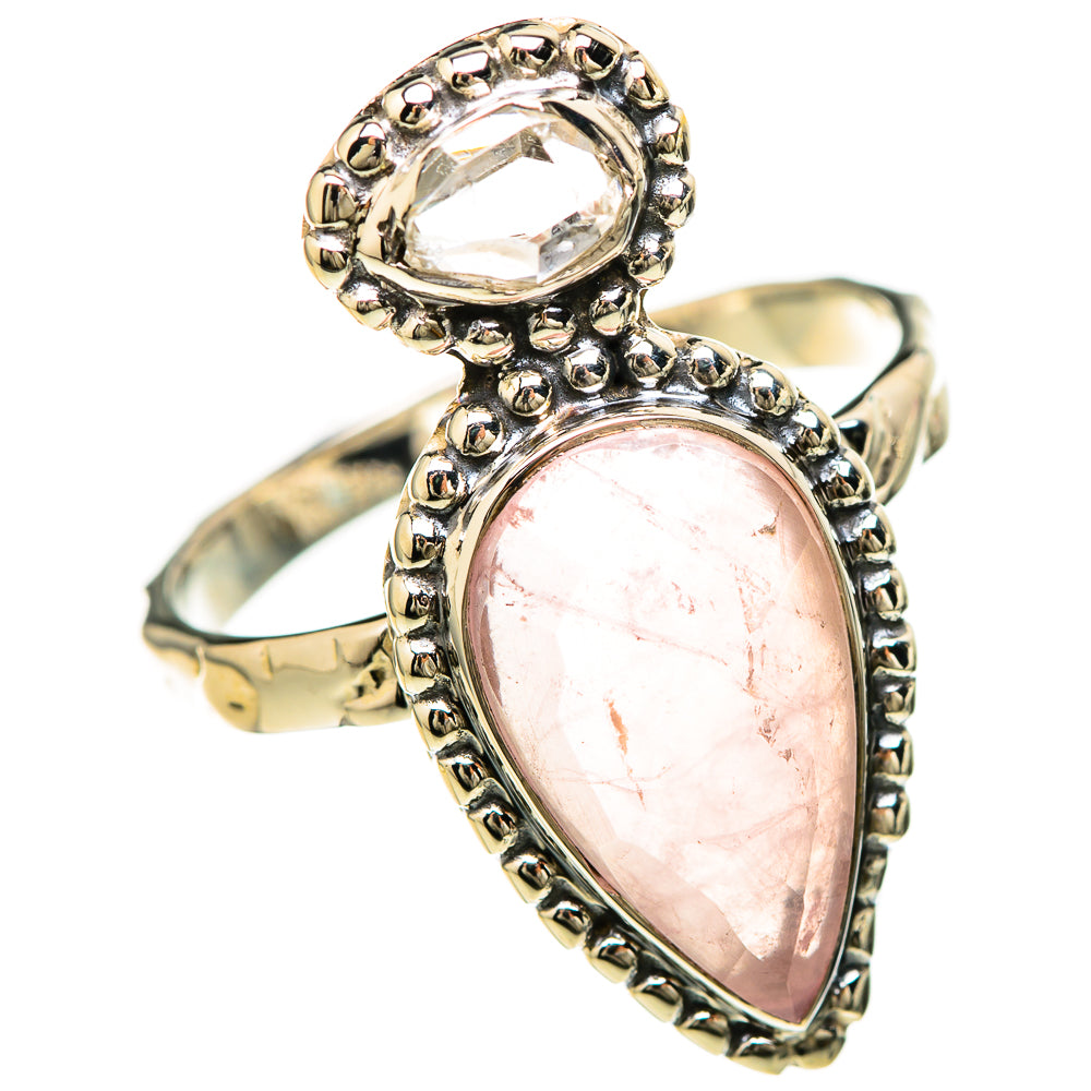 Rose Quartz Rings handcrafted by Ana Silver Co - RING129245 - Photo 2