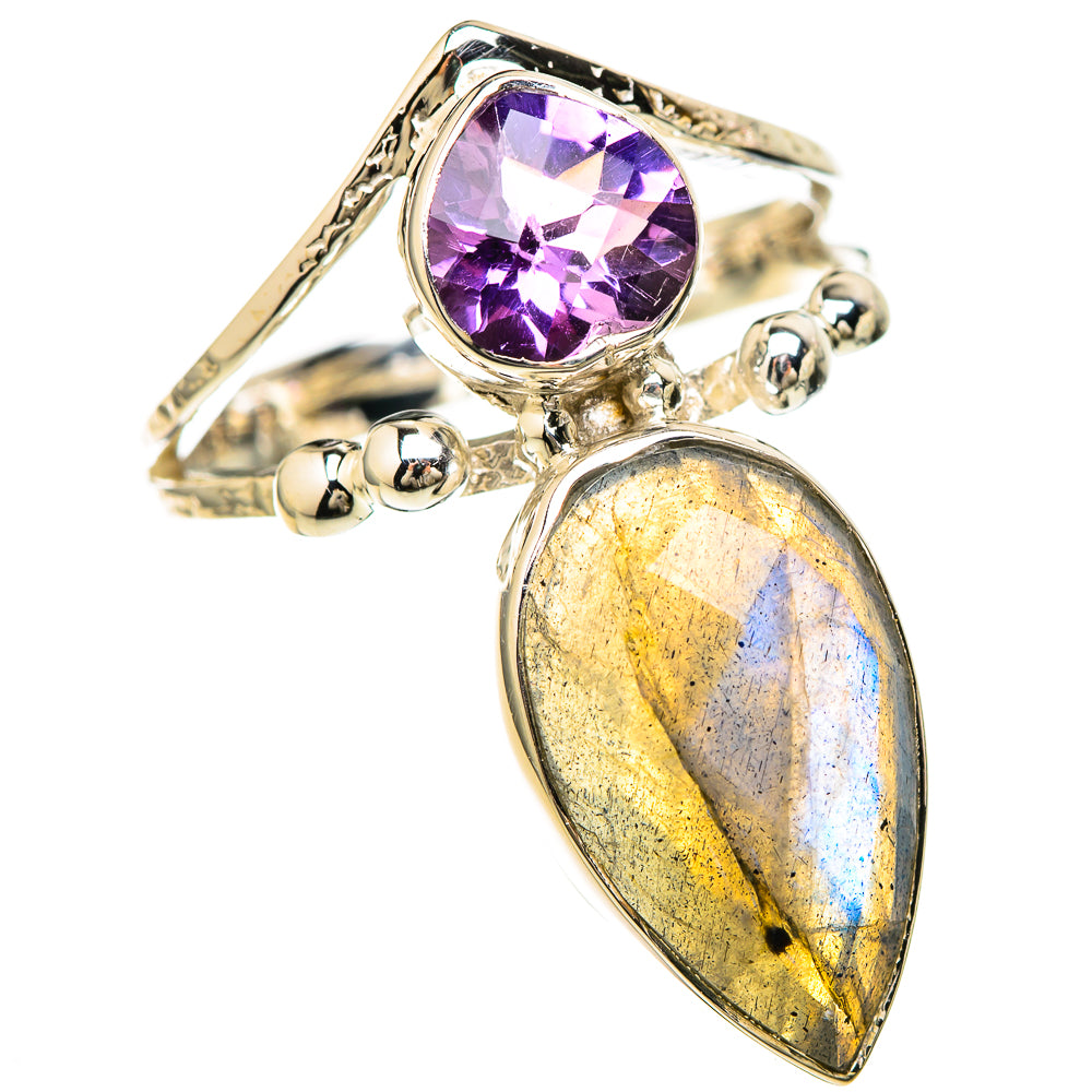 Labradorite Rings handcrafted by Ana Silver Co - RING129269 - Photo 2