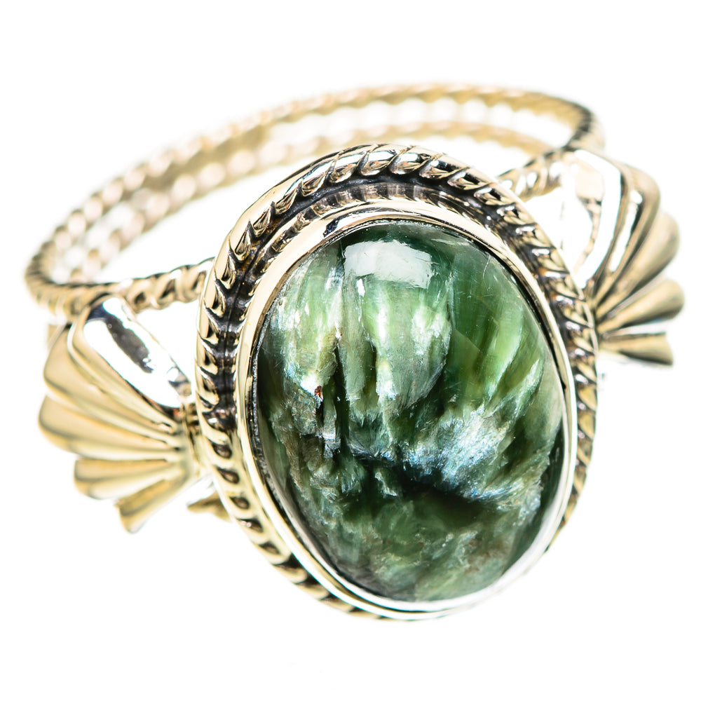 Seraphinite Rings handcrafted by Ana Silver Co - RING129273 - Photo 2