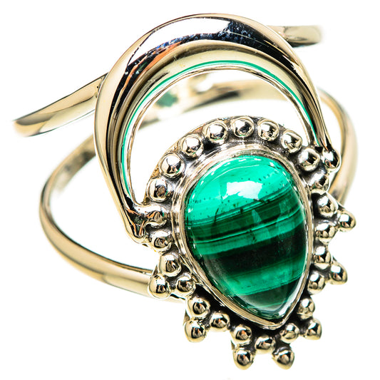Malachite Rings handcrafted by Ana Silver Co - RING129274 - Photo 2