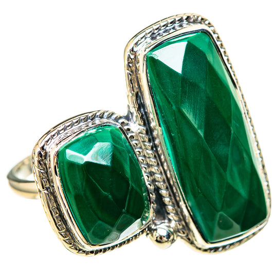 Malachite Rings handcrafted by Ana Silver Co - RING129277 - Photo 2