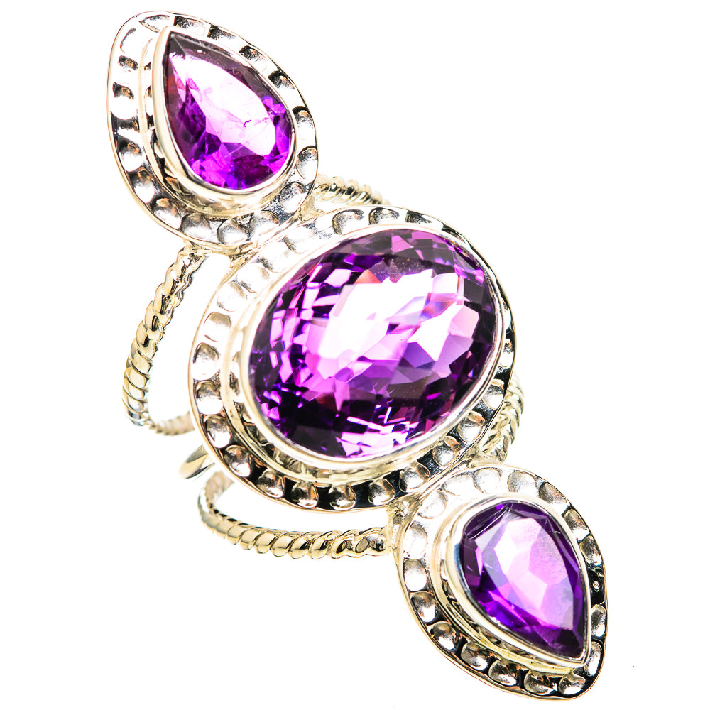 Amethyst Rings handcrafted by Ana Silver Co - RING129280 - Photo 2