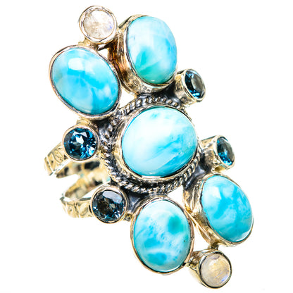 Larimar Rings handcrafted by Ana Silver Co - RING129286 - Photo 2