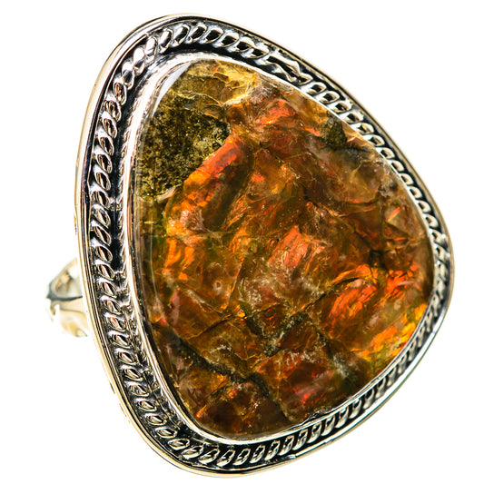 Ammolite Rings handcrafted by Ana Silver Co - RING129291 - Photo 2