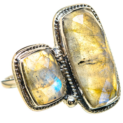 Labradorite Rings handcrafted by Ana Silver Co - RING129300 - Photo 2