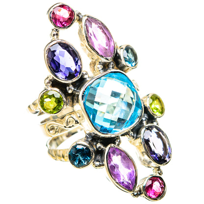 Blue Topaz Rings handcrafted by Ana Silver Co - RING129305 - Photo 2