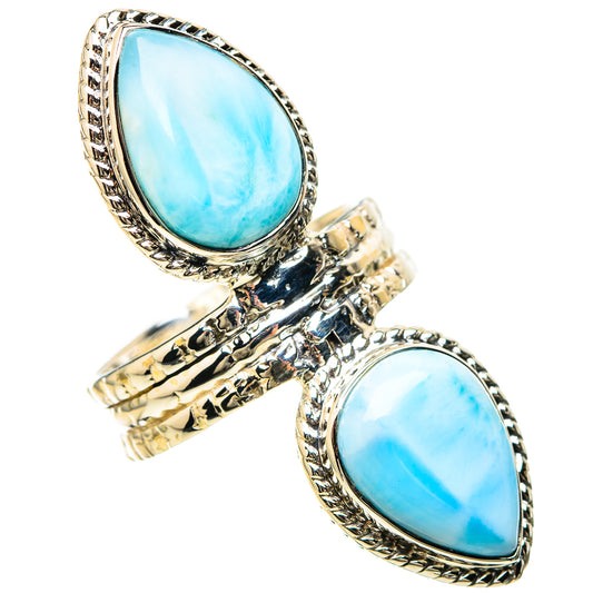 Larimar Rings handcrafted by Ana Silver Co - RING129308 - Photo 2