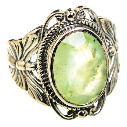 Prehnite Rings handcrafted by Ana Silver Co - RING129316 - Photo 2