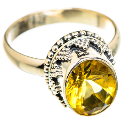Citrine Rings handcrafted by Ana Silver Co - RING129319 - Photo 2