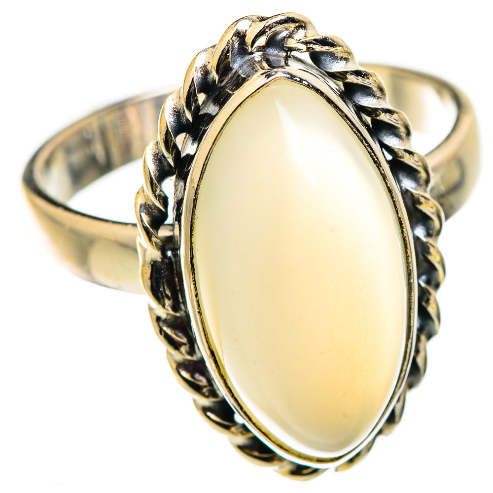 Rainbow Moonstone Rings handcrafted by Ana Silver Co - RING129330 - Photo 2