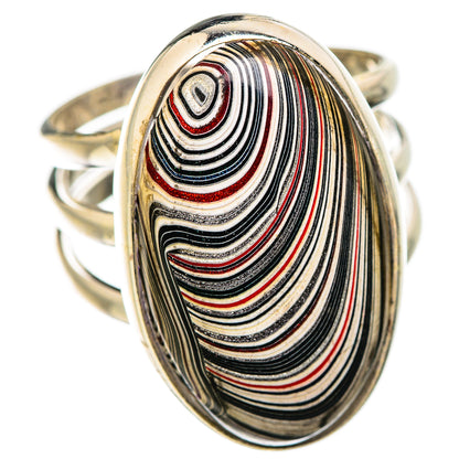 Fordite Rings handcrafted by Ana Silver Co - RING129334 - Photo 2