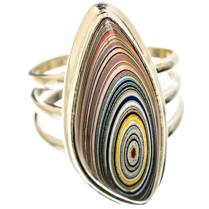 Fordite Rings handcrafted by Ana Silver Co - RING129338 - Photo 2