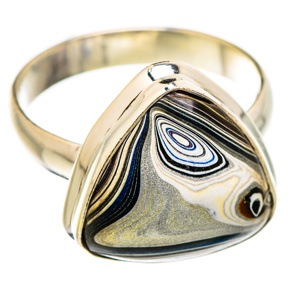 Fordite Rings handcrafted by Ana Silver Co - RING129339 - Photo 2