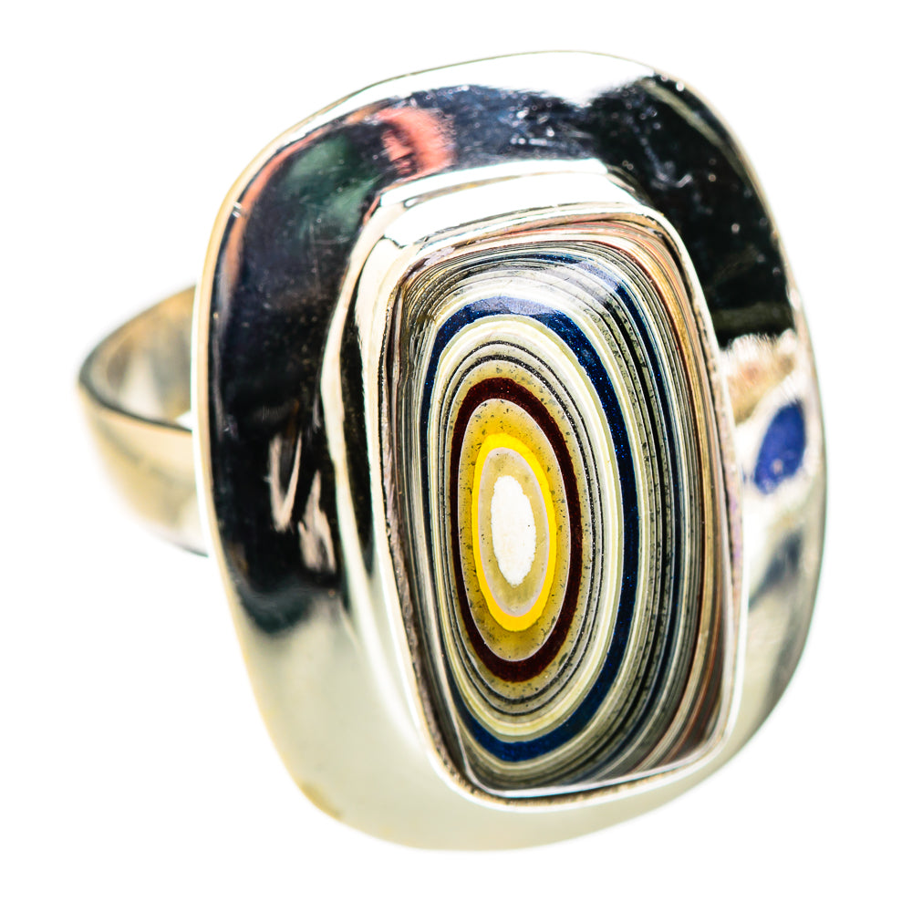 Fordite Rings handcrafted by Ana Silver Co - RING129340 - Photo 2