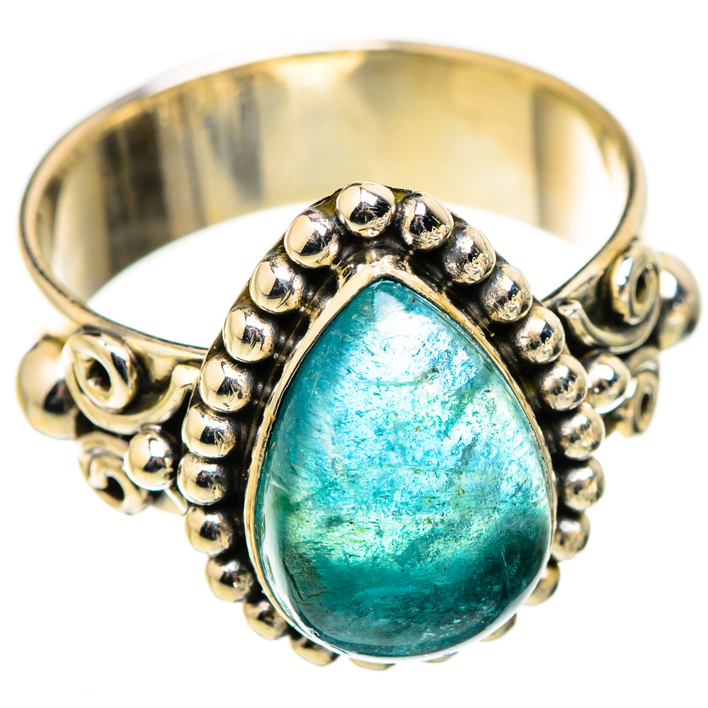 Blue Fluorite Rings handcrafted by Ana Silver Co - RING129346 - Photo 2