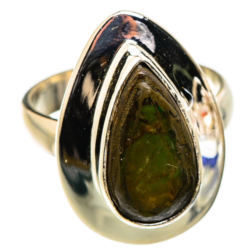 Ammolite Rings handcrafted by Ana Silver Co - RING129348 - Photo 2