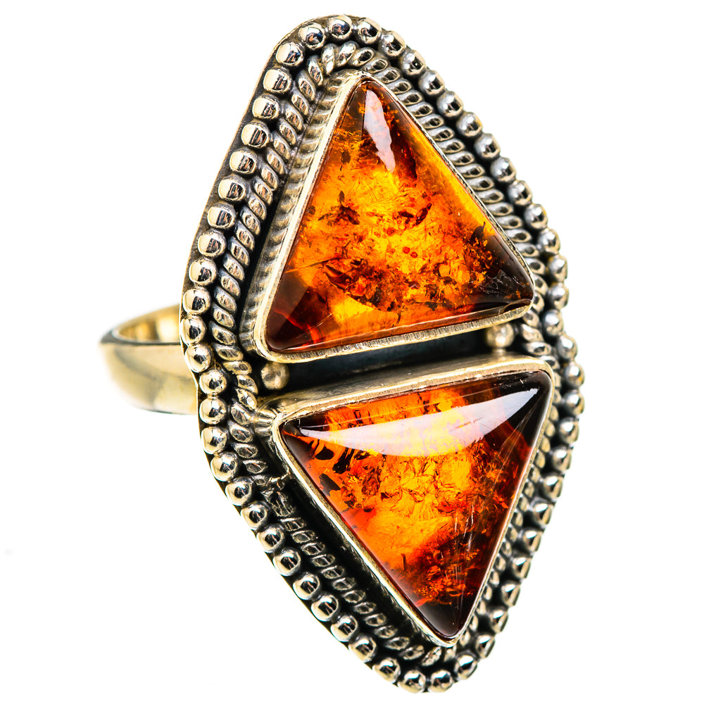 Baltic Amber Rings handcrafted by Ana Silver Co - RING129352 - Photo 2