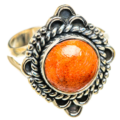 Sponge Coral Rings handcrafted by Ana Silver Co - RING129354 - Photo 2