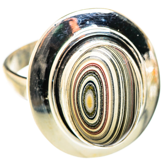 Fordite Rings handcrafted by Ana Silver Co - RING129360 - Photo 2