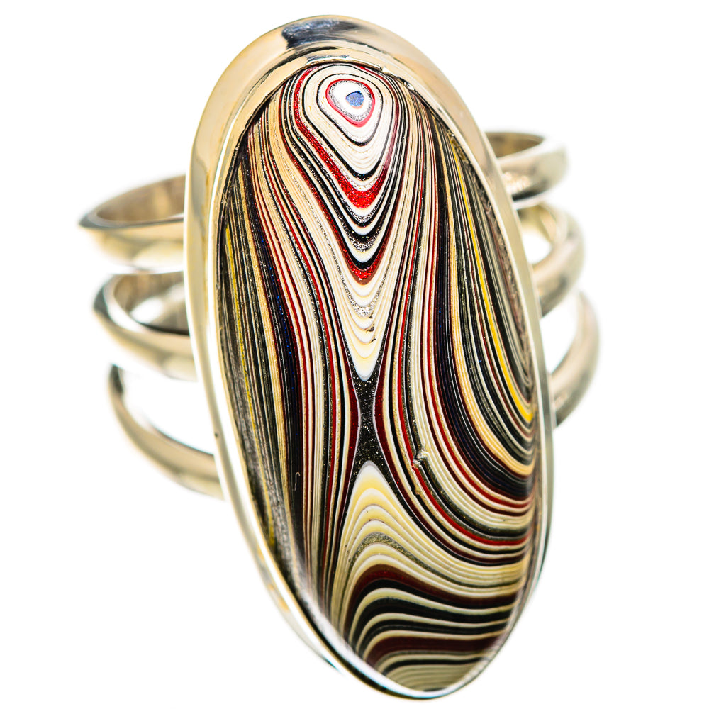 Fordite Rings handcrafted by Ana Silver Co - RING129361 - Photo 2