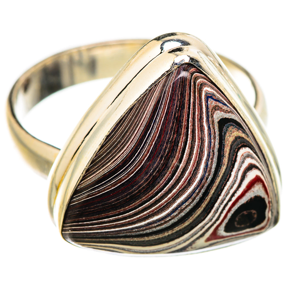 Fordite Rings handcrafted by Ana Silver Co - RING129364 - Photo 2