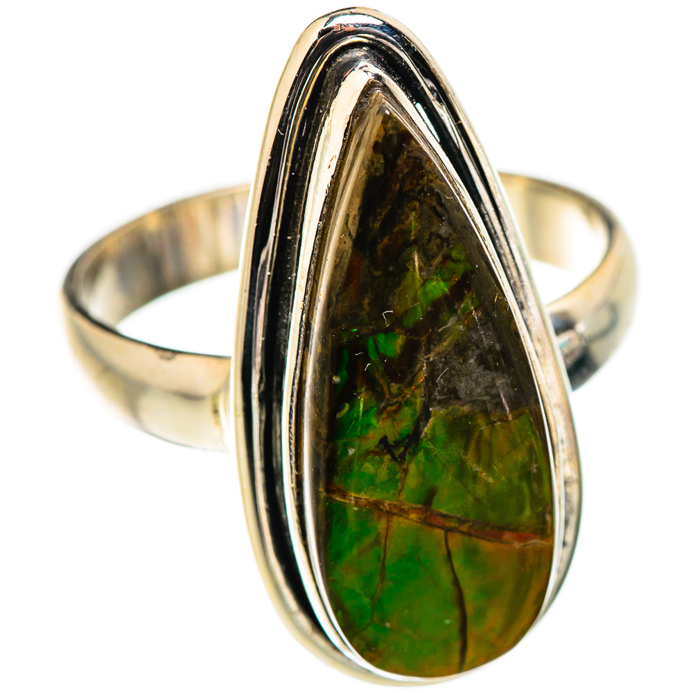 Ammolite Rings handcrafted by Ana Silver Co - RING129365 - Photo 2