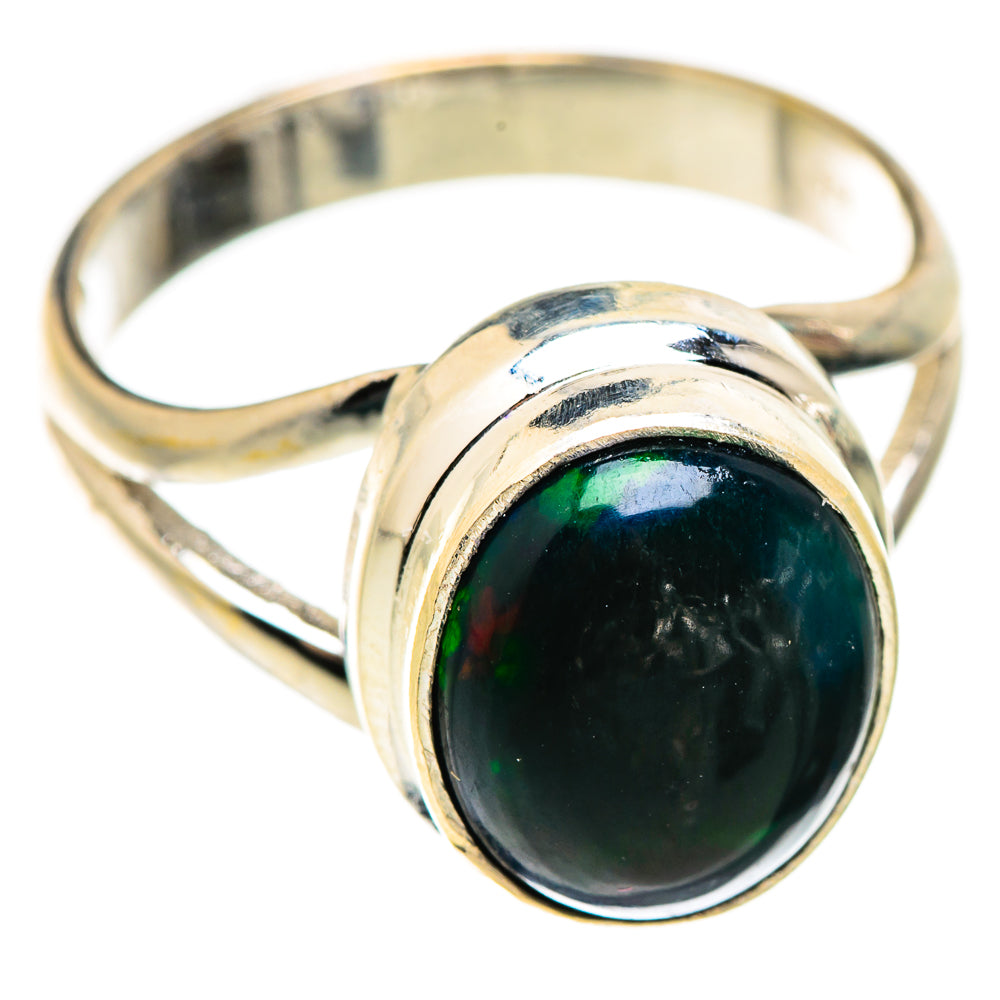 Black Opal Rings handcrafted by Ana Silver Co - RING129369 - Photo 2