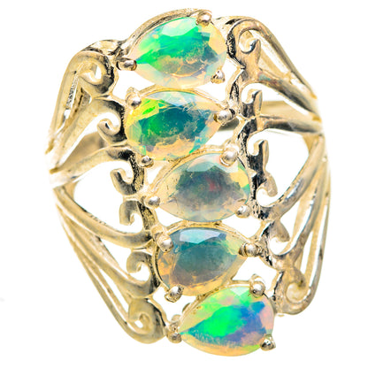 Ethiopian Opal Rings handcrafted by Ana Silver Co - RING129370 - Photo 2