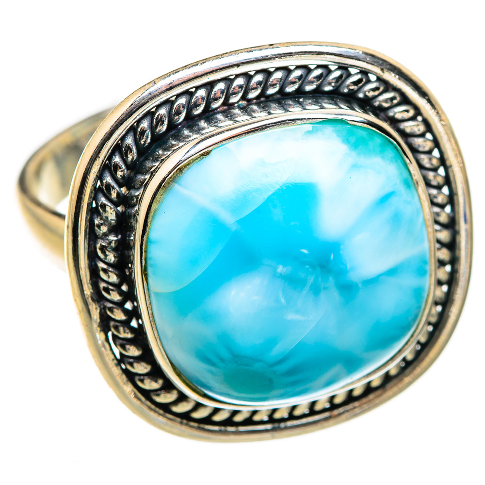 Larimar Rings handcrafted by Ana Silver Co - RING129371 - Photo 2