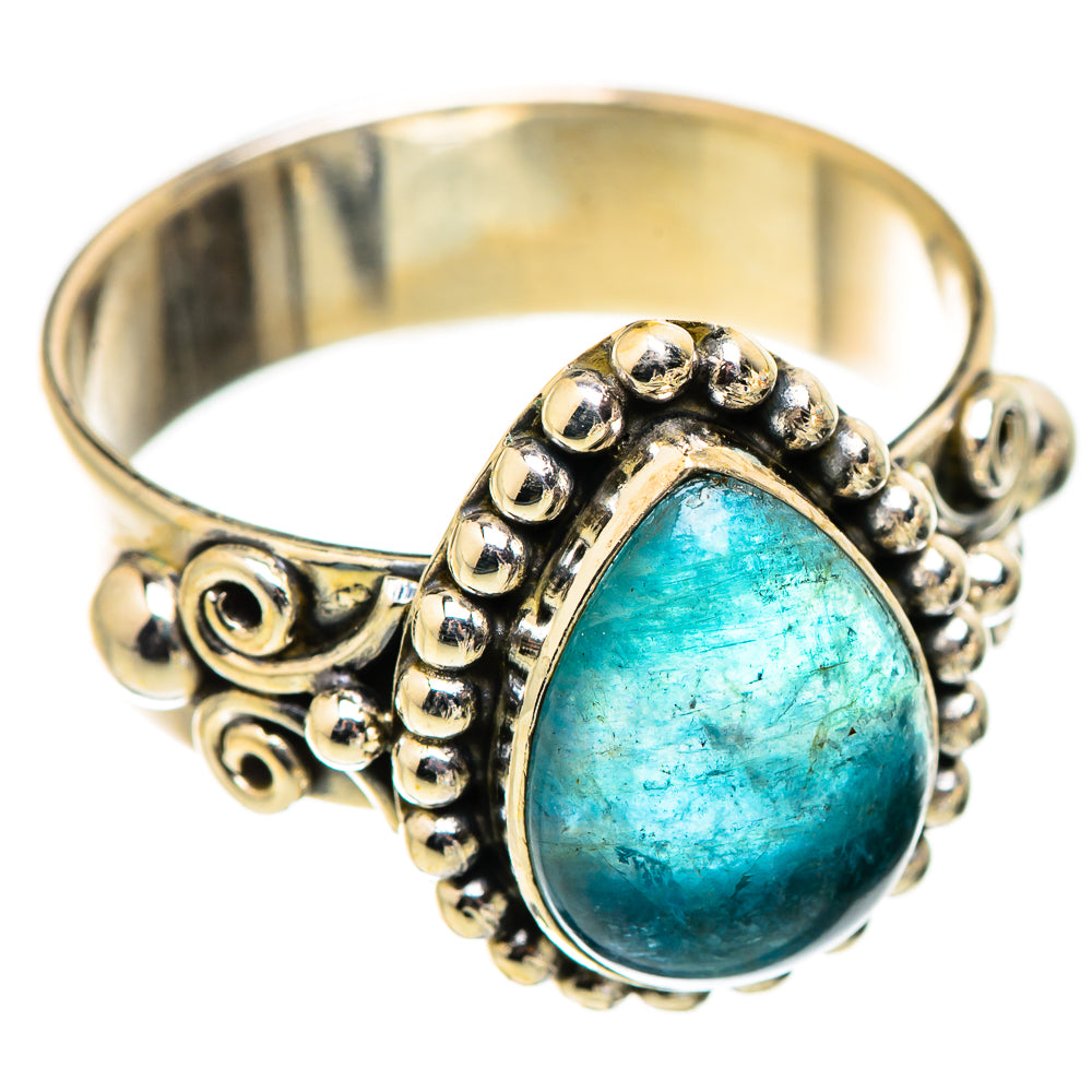 Blue Fluorite Rings handcrafted by Ana Silver Co - RING129372 - Photo 2
