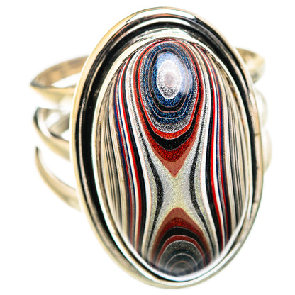 Fordite Rings handcrafted by Ana Silver Co - RING129385 - Photo 2