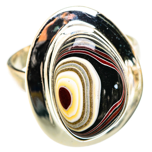 Fordite Rings handcrafted by Ana Silver Co - RING129387 - Photo 2