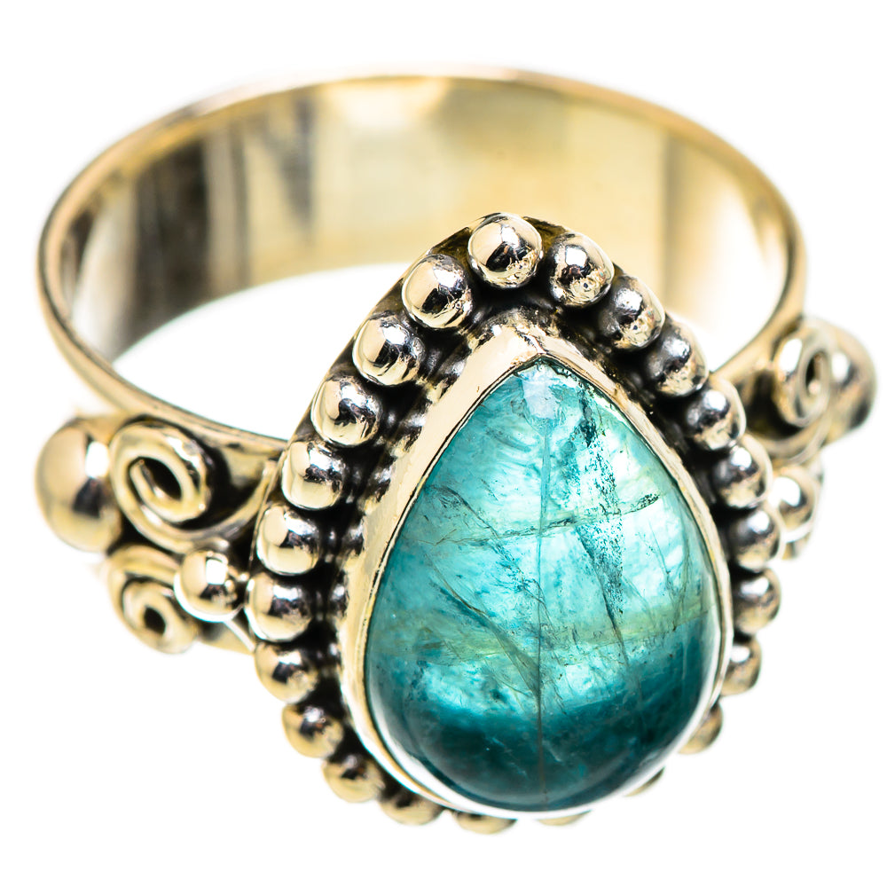 Blue Fluorite Rings handcrafted by Ana Silver Co - RING129392 - Photo 2