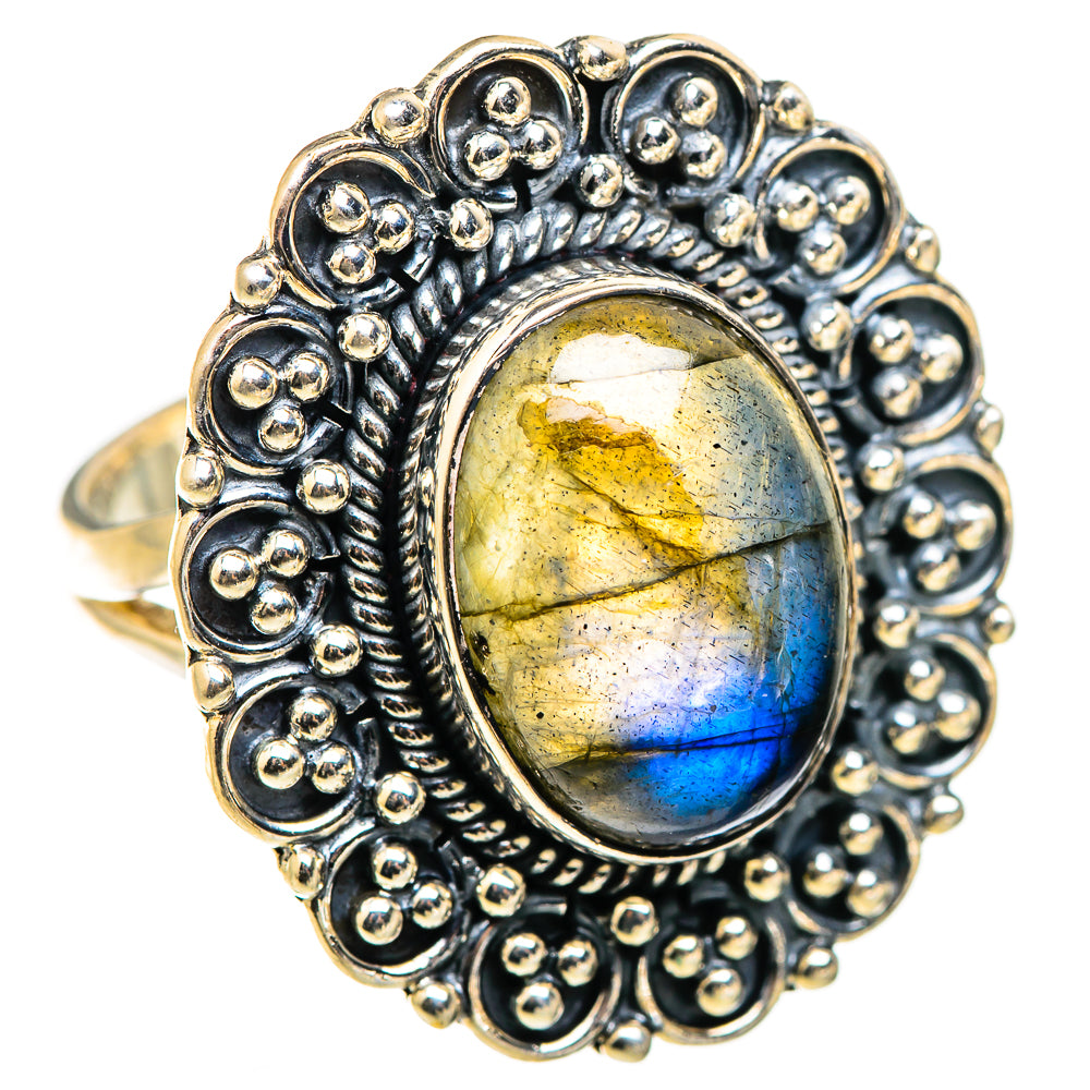 Labradorite Rings handcrafted by Ana Silver Co - RING129394 - Photo 2